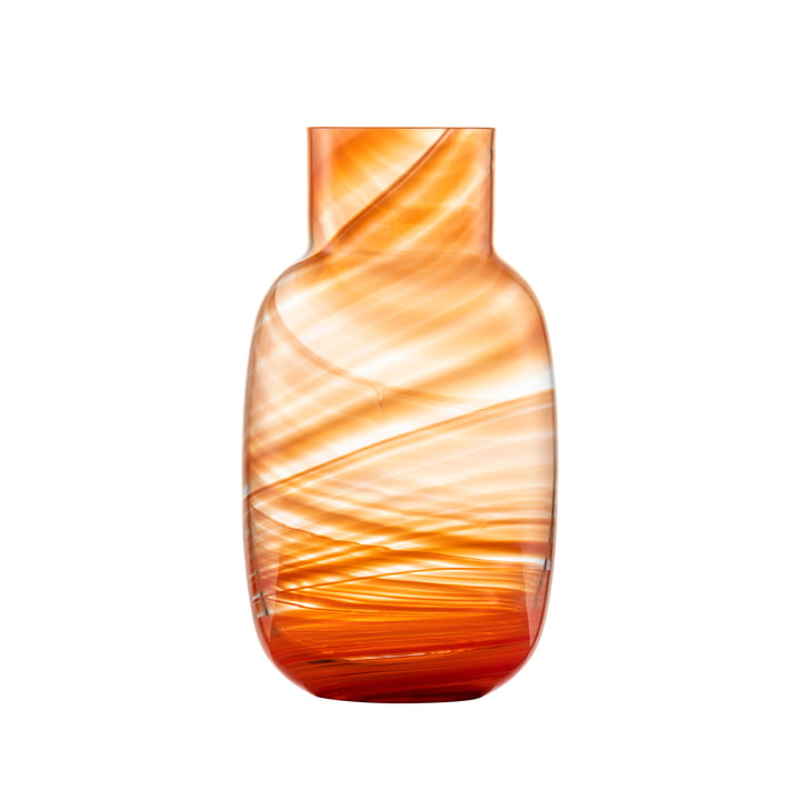 Waters Vase from Zwiesel Glas in color coral