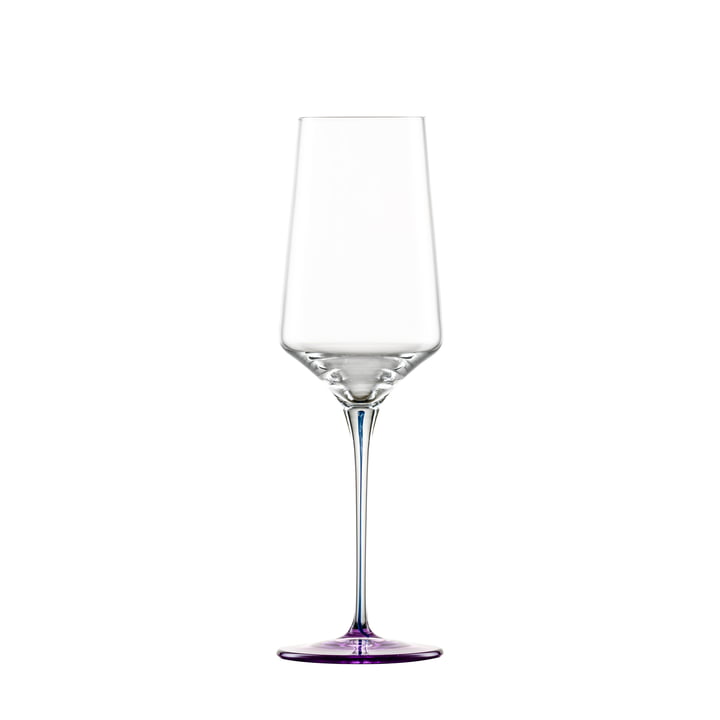 Ink Champagne glass from Zwiesel Glas in color purple