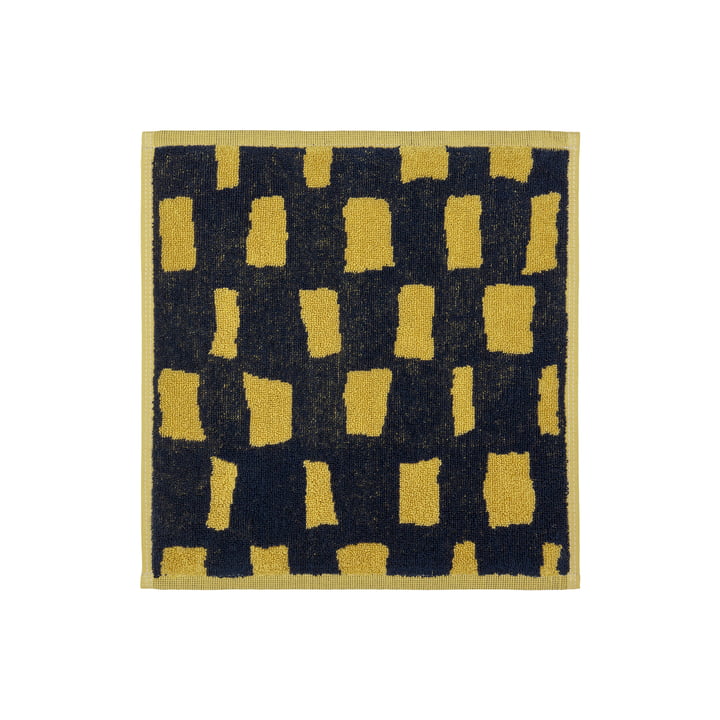 Iso Noppa Mini towel, 30 x 30 cm, black / sand from Marimekko