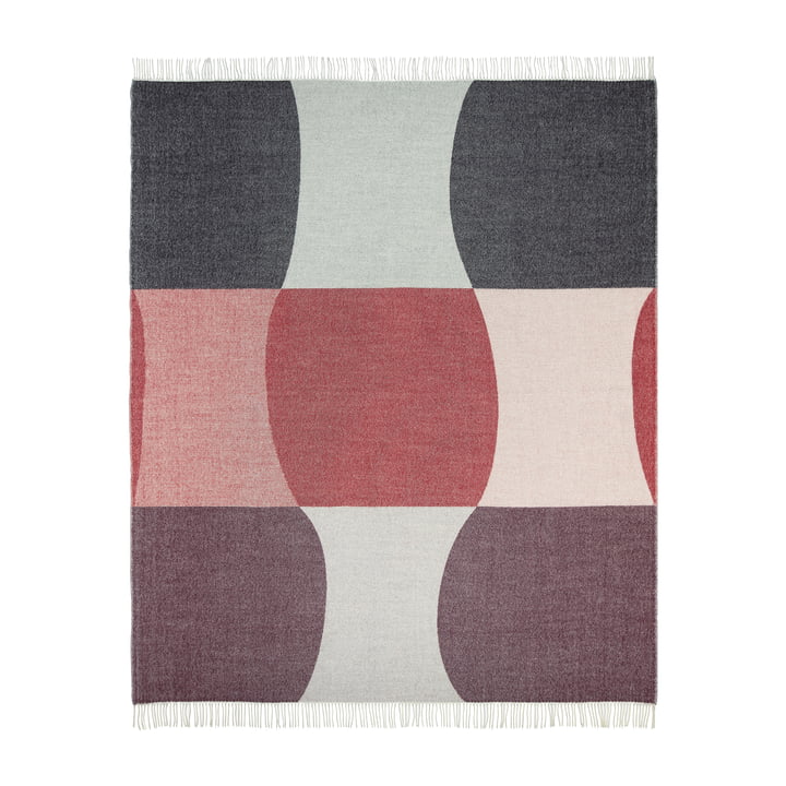 Marimekko - Sambara Blanket, 140 x 180 cm, off-white / red / brown