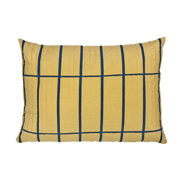 Marimekko - Tiiliskivi Cushion, 50 x 70 cm, ocher / dark blue