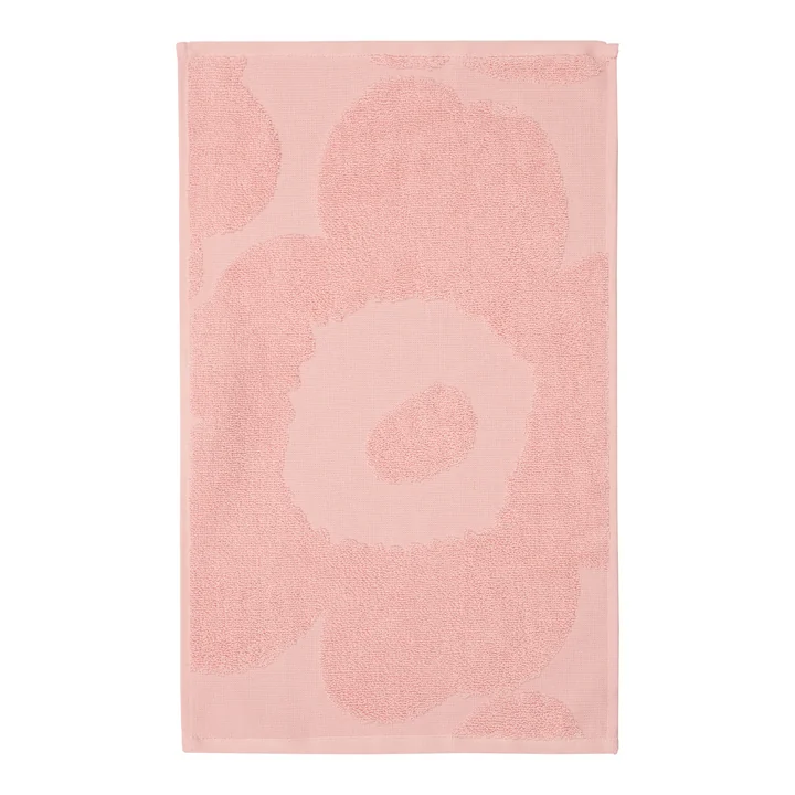 Unikko Guest towel, 30 x 50 cm, pink / powder by Marimekko