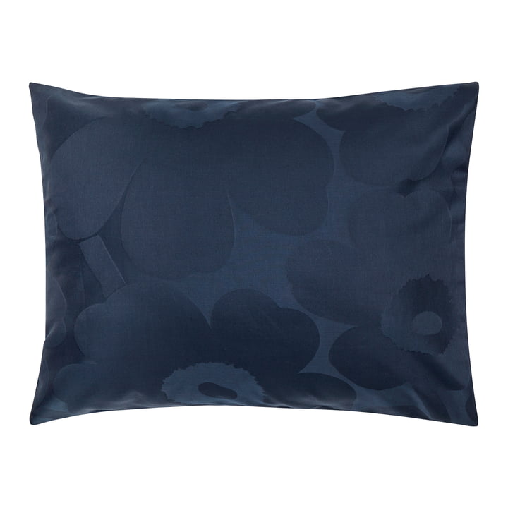 Unikko Pillowcase, 80 x 80 cm, dark blue / blue from Marimekko