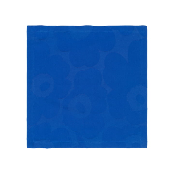 Marimekko - Unikko Napkin, 40 x 40 cm, dark blue / blue