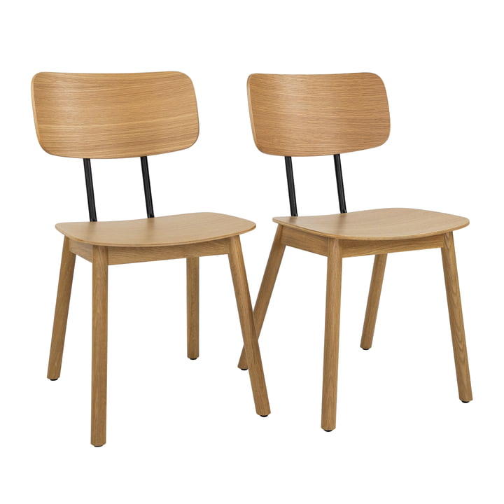yunic - Basic Chair, oak (set of 2)