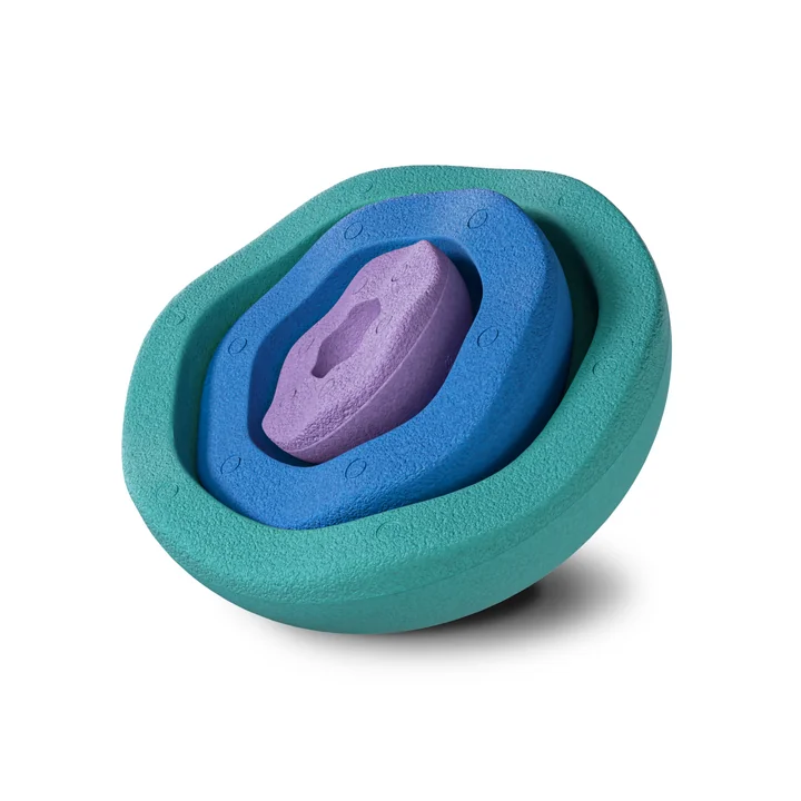 Stapelstein® - Inside cool classic, green / blue / violet (set of 3)