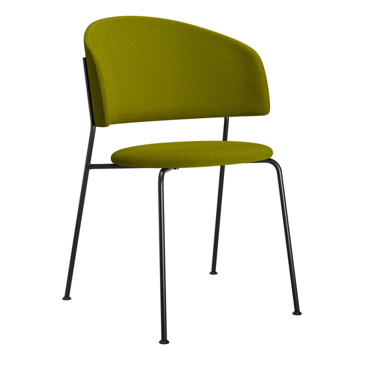 OUT Objekte unserer Tage - Wagner Dining Chair, fabric olive green, frame black