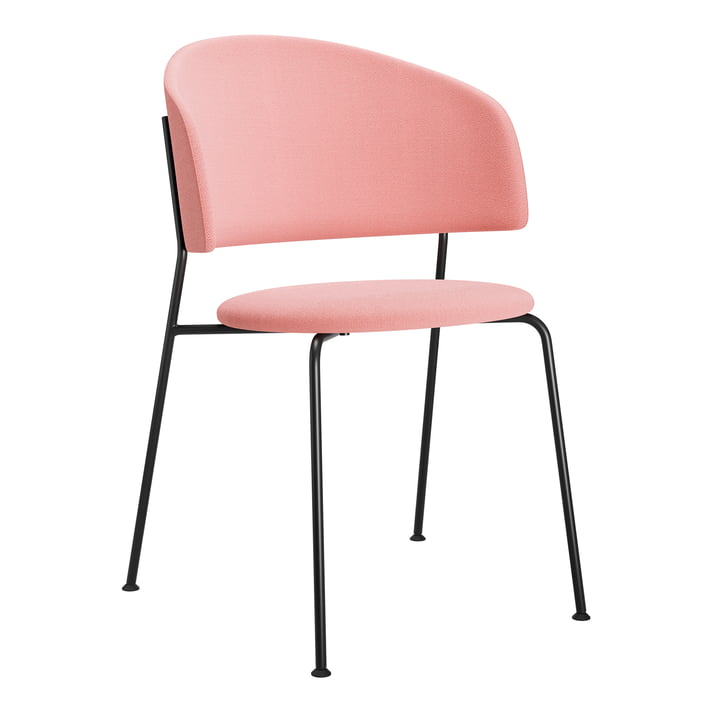 OUT Objekte unserer Tage - Wagner Dining Chair, fabric pink, frame black