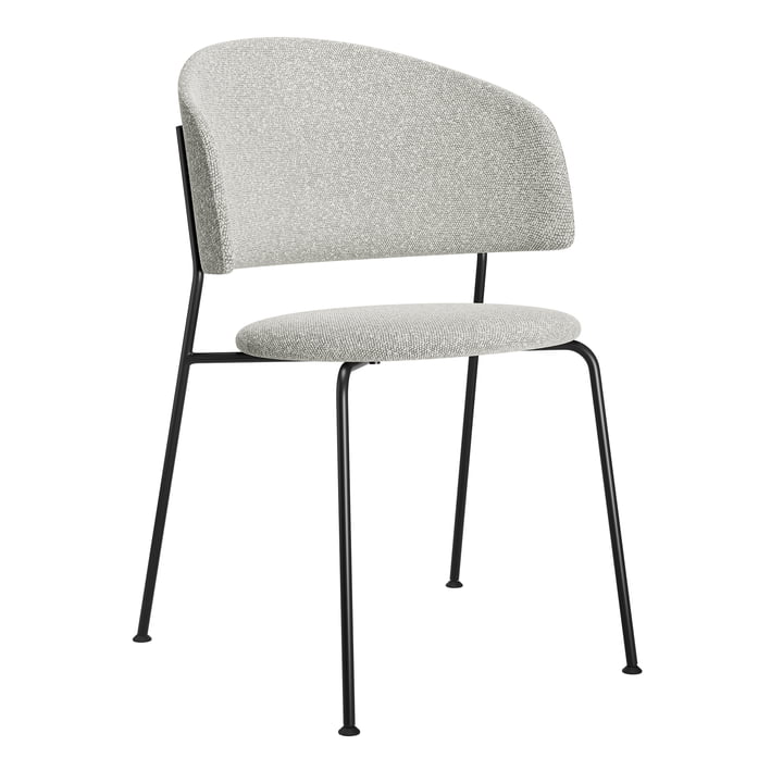 OUT Objekte unserer Tage - Wagner Dining Chair, fabric moon white, frame black
