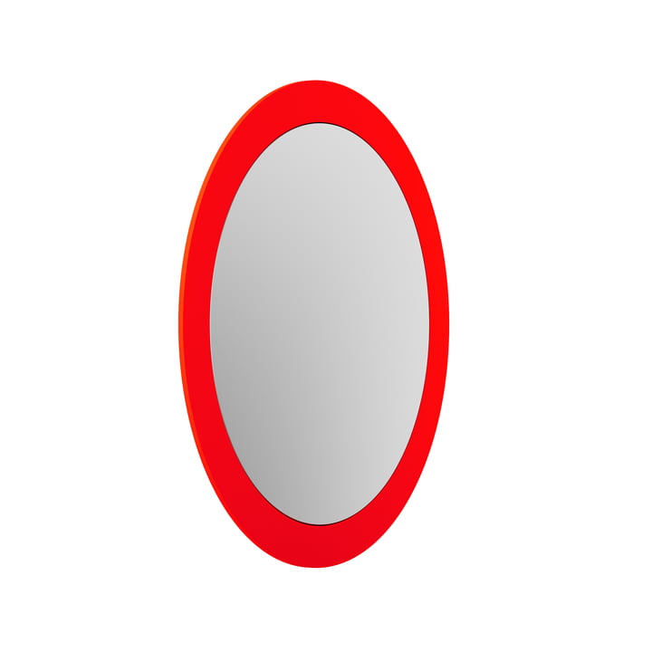 OUT Objekte unserer Tage - Lorenz Mirror, Ø 53cm, luminous red