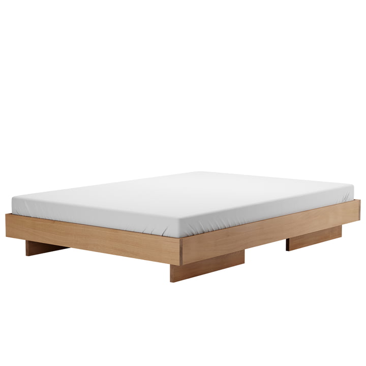 OUT objects of our days - Zians Bed Small 140 x 200 cm, oak waxed
