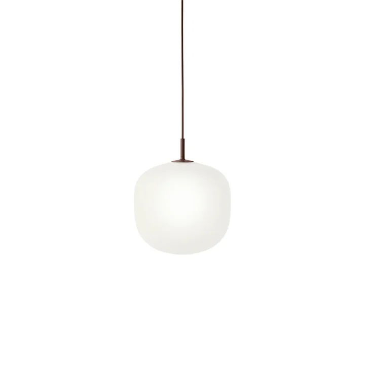 Muuto - Rime Pendant lamp Ø 25 cm, opal / deep red