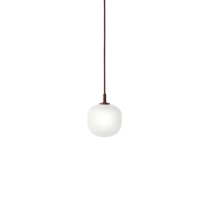 Muuto - Rime Pendant lamp Ø 12 cm, opal / deep red