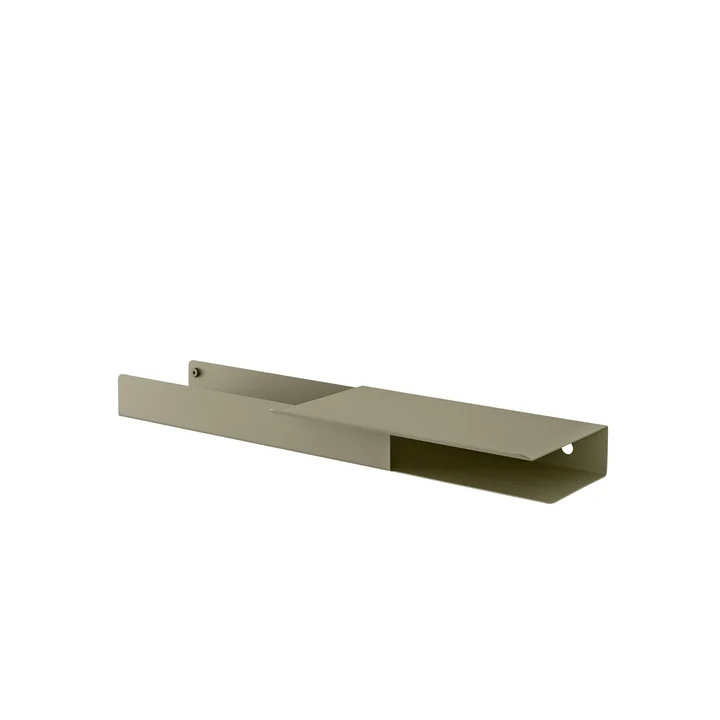 Muuto - Folded Shelves Platform 62 x 5,4 cm, olive