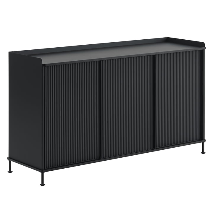 Muuto - Enfold Sideboard , 148 x 45 cm, black / anthracite