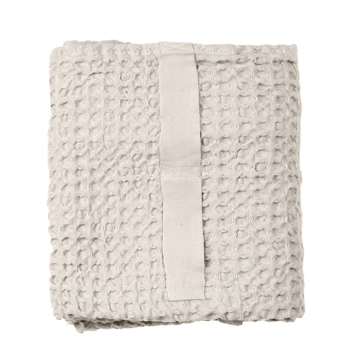 Big Waffle Shower towel, 50 x 150 cm, stone from The Organic Comapny