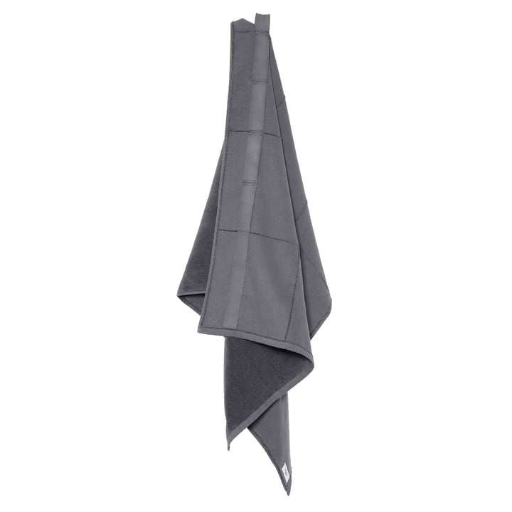 Calm Bath towel to wrap, 70 x 160 cm, dark gray from The Organic Company