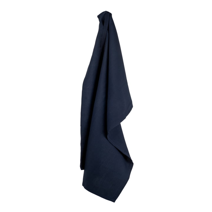 Tea towel, 53 x 86 cm, dark blue from The Organic Company