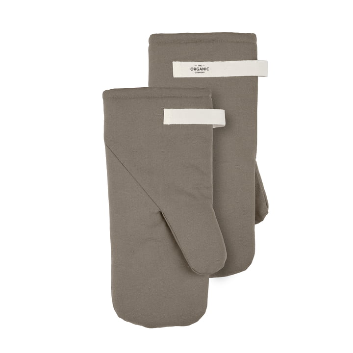 Oven gloves, clay (set of 2) from The Organic Company