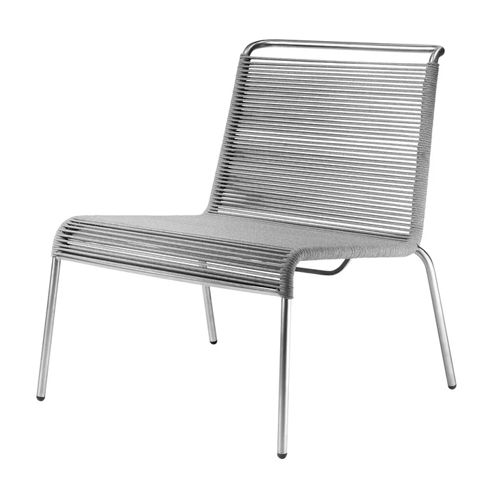 M20L Teglgård Lounge chair outdoor, cord light gray from FDB Møbler