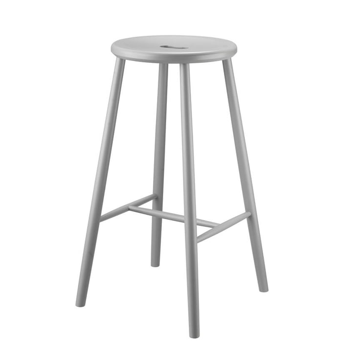 J27B Bar stool, beech gray from FDB Møbler