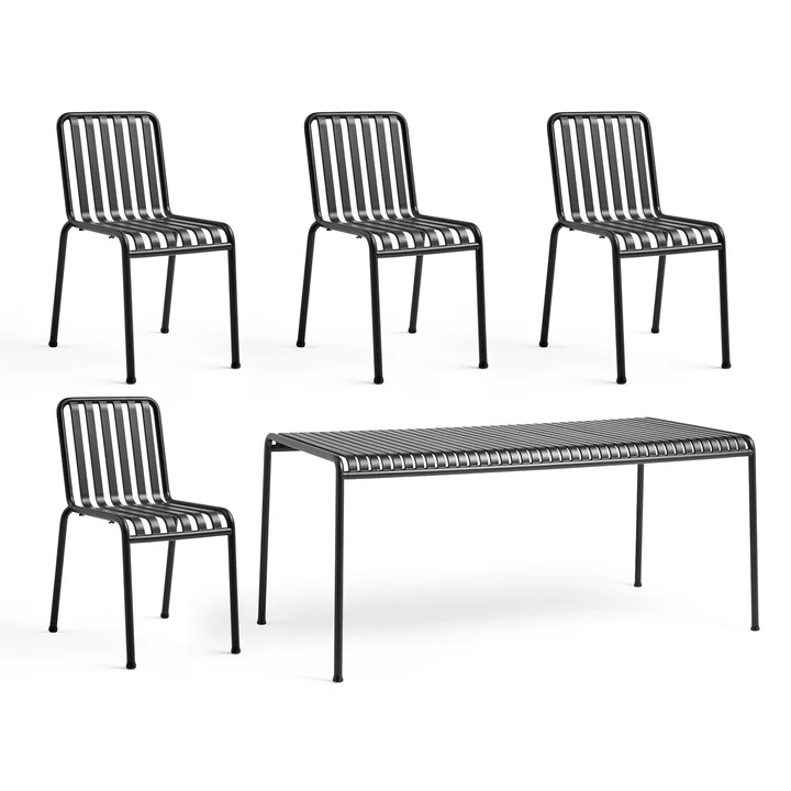 HAY PALISSADE CHAIR 2脚セット　ブラック HAY - Palissade Chair | Connox