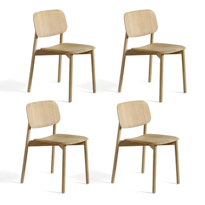 HAY - Soft Edge 60 chair, oak matt lacquered (set of 4)