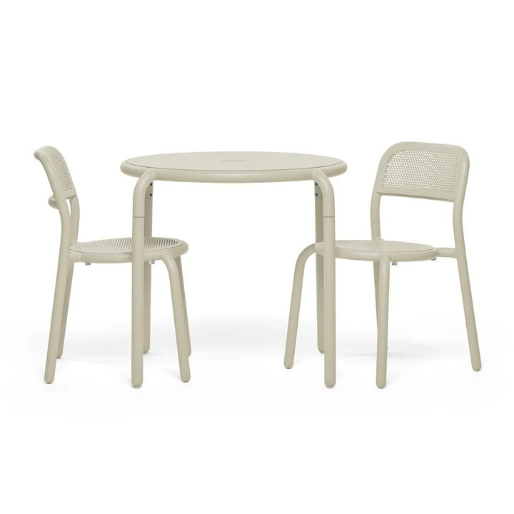 Fatboy - Toní Bistro table + garden chair, desert (powder-coated)