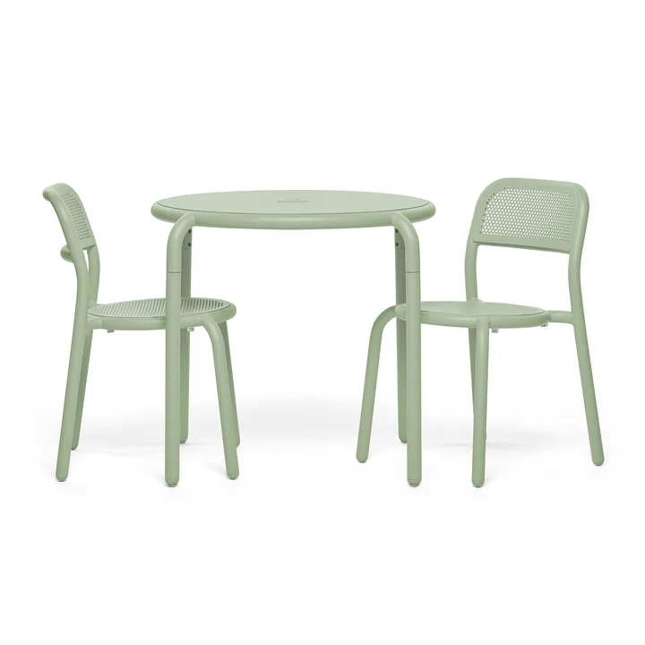 Fatboy - Toní Bistro table + garden chair, mist green (powder-coated)