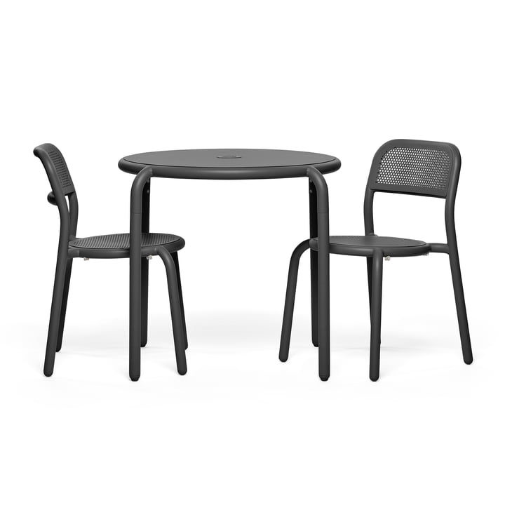 Fatboy - Toní Bistro table + garden chair, anthracite (powder coated)