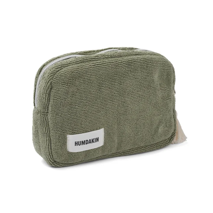 Humdakin terry cosmetic bag in color green tea