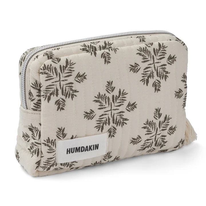 Humdakin monogrammed toiletry bag in design evergreen