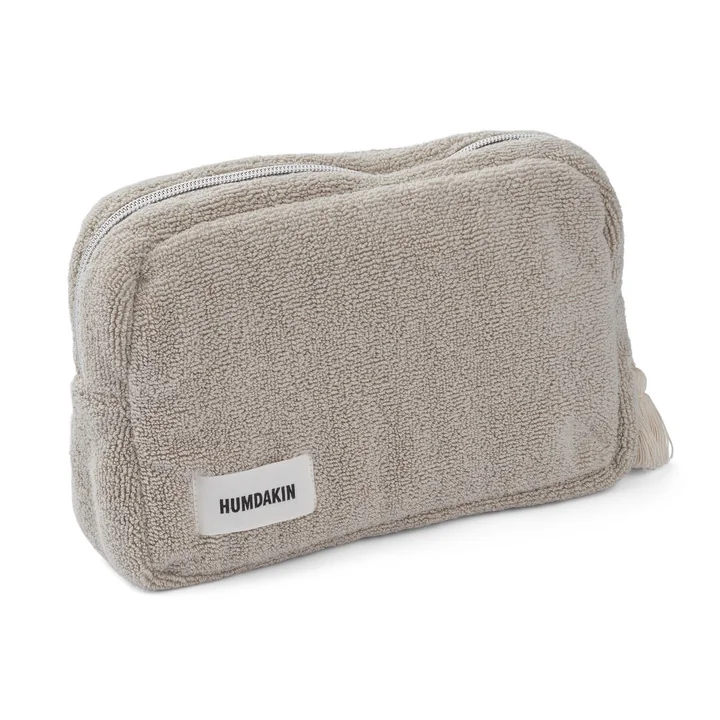 Humdakin - Toiletry bag made of terry cloth, light stone