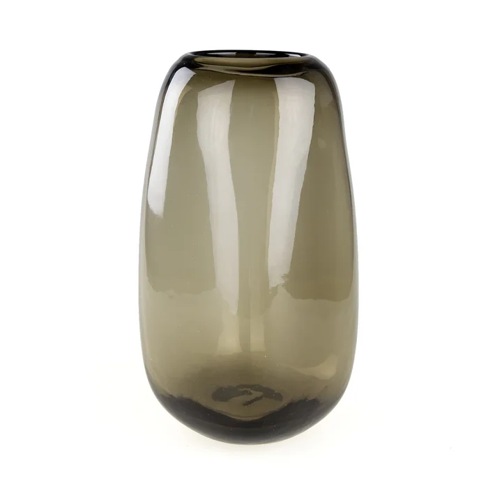 Studio Zondag - Aurora Glass vase Ø 13 x H 22 cm, brown