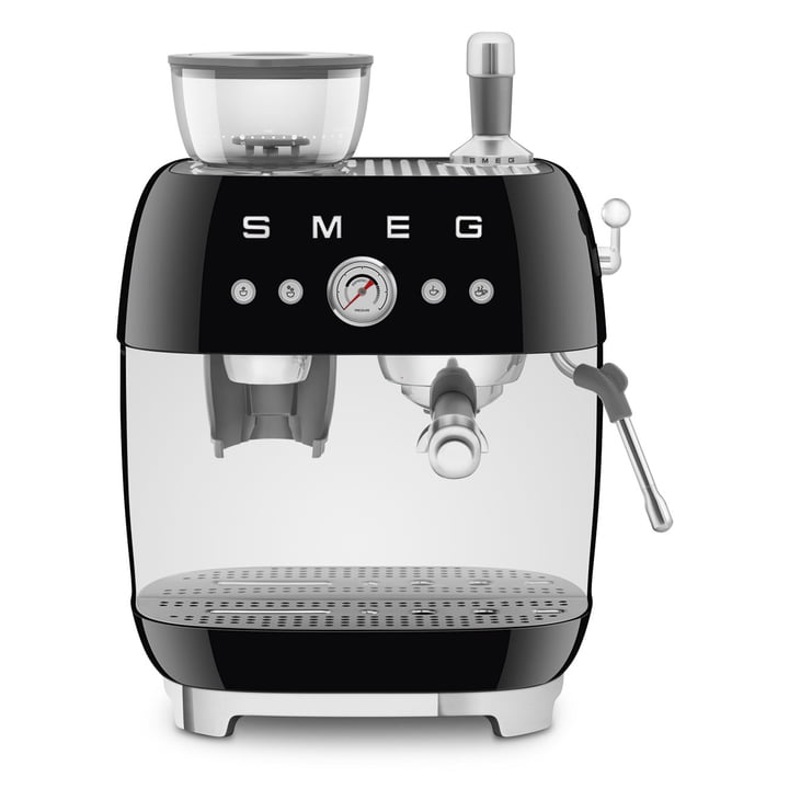 Espresso machine with portafilter EGF03, black by Smeg