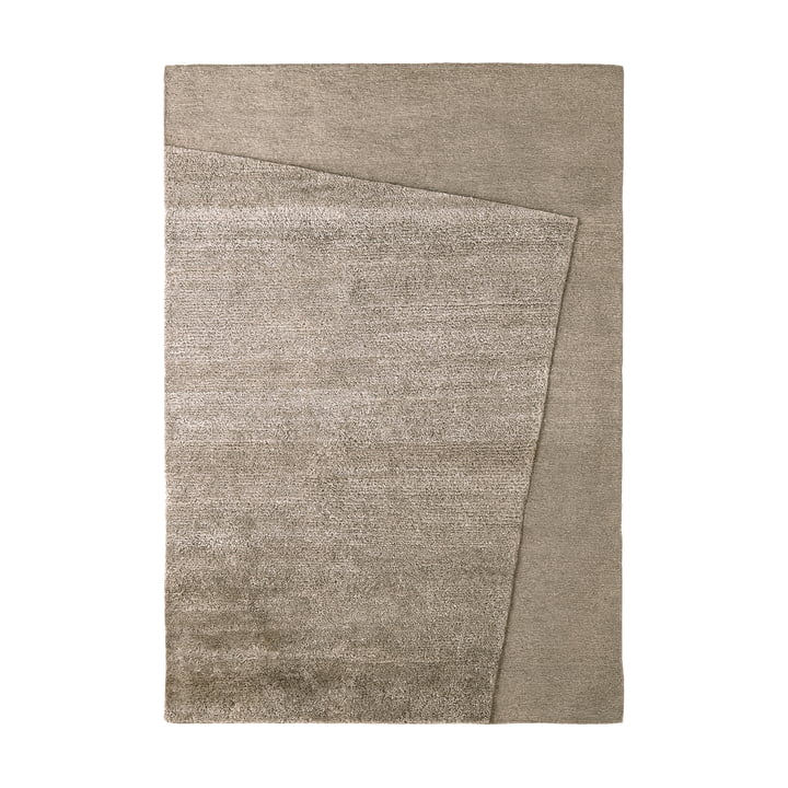 Oblique B wool rug, 170 x 240 cm, obsidian from Nanimarquina