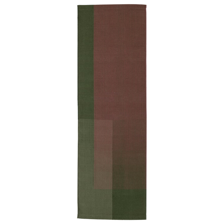 Haze 3 carpet runner, 80 x 240 cm, green / rosé from Nanimarquina