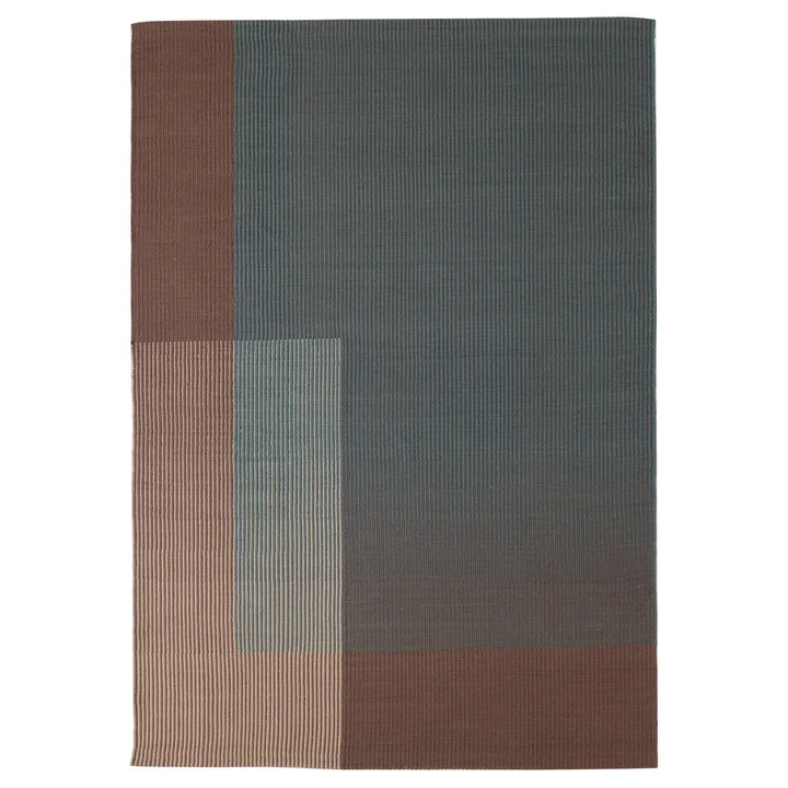 Haze 5 wool rug, 200 x 300 cm, blue / brown from nanimarquina