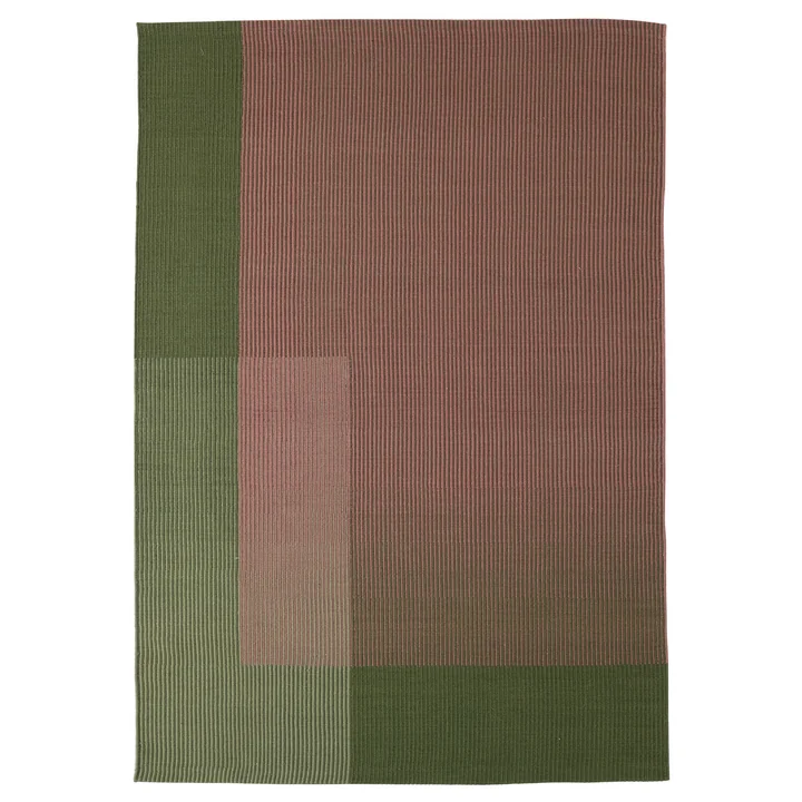 Haze 3 wool rug, 200 x 300 cm, green / rosé from nanimarquina
