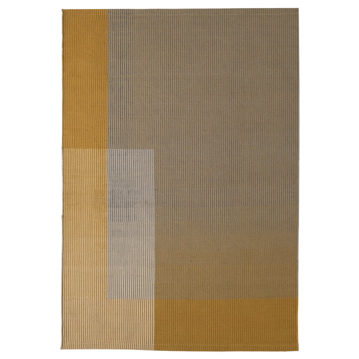 Haze 1 wool rug, 200 x 300 cm, yellow / nature / gray from Nanimarquina