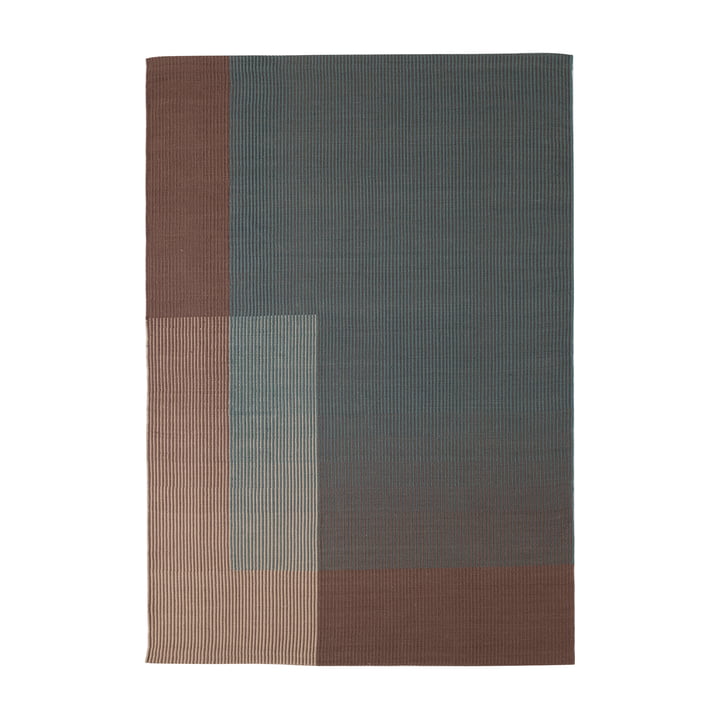 Haze 5 wool rug, 170 x 240 cm, blue / brown from Nanimarquina