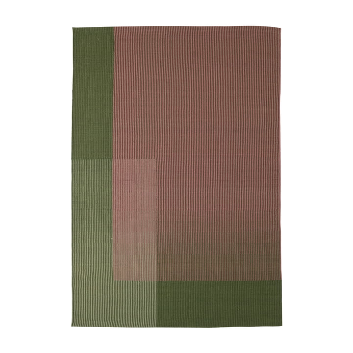 Haze 3 wool rug, 170 x 240 cm, green / rosé from Nanimarquina