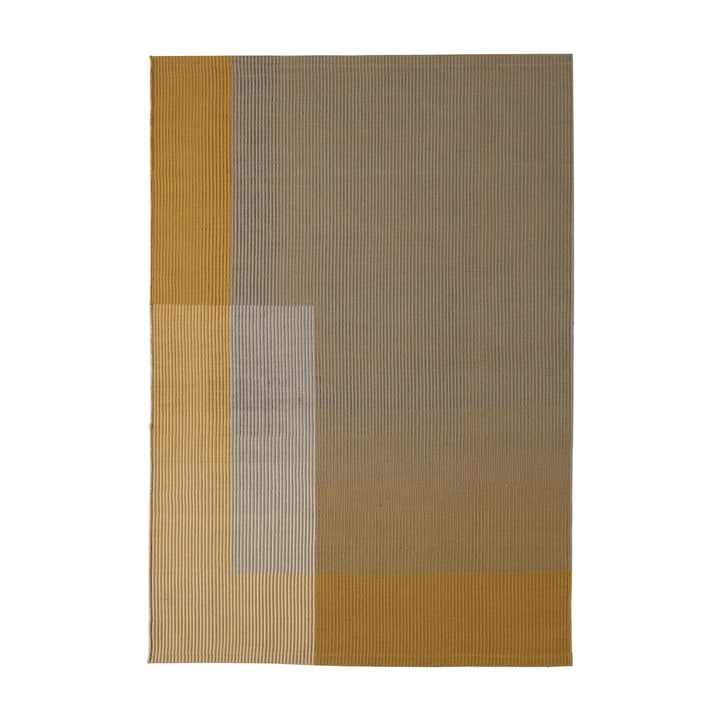 Haze 1 wool rug, 170 x 240 cm, yellow / nature / gray from Nanimarquina