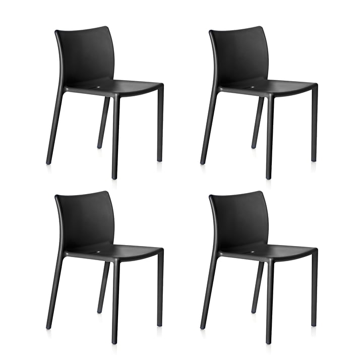 Magis - Air Ch air Outdoor chair, black matt (set of 4)