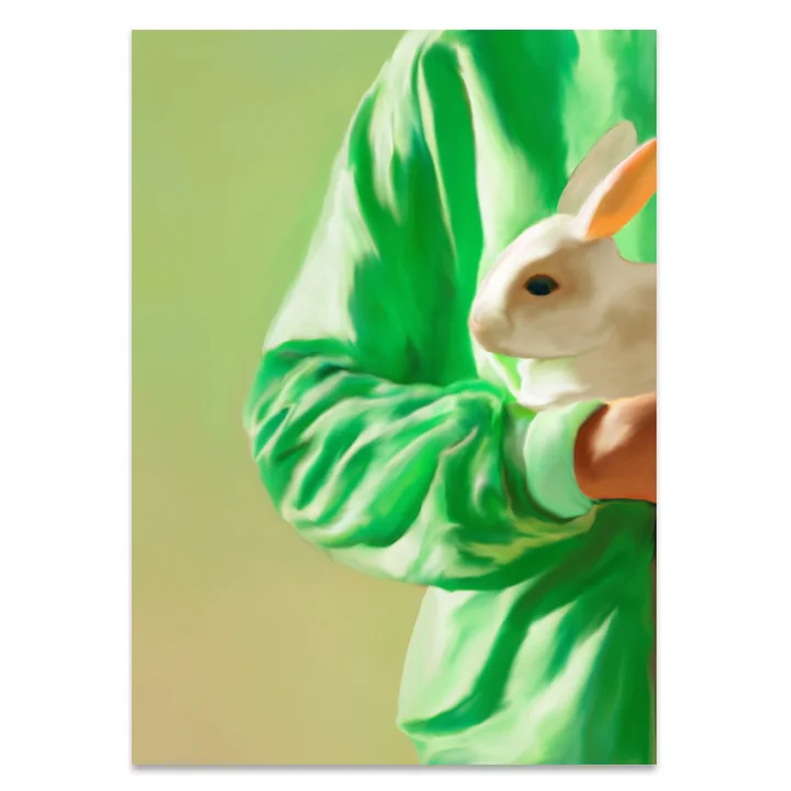 White Rabbit Poster, 70 x 100 cm from Paper Collective
