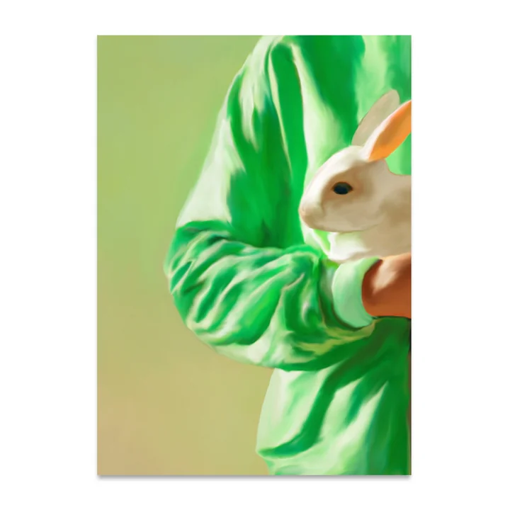 White Rabbit Poster, 50 x 70 cm from Paper Collective