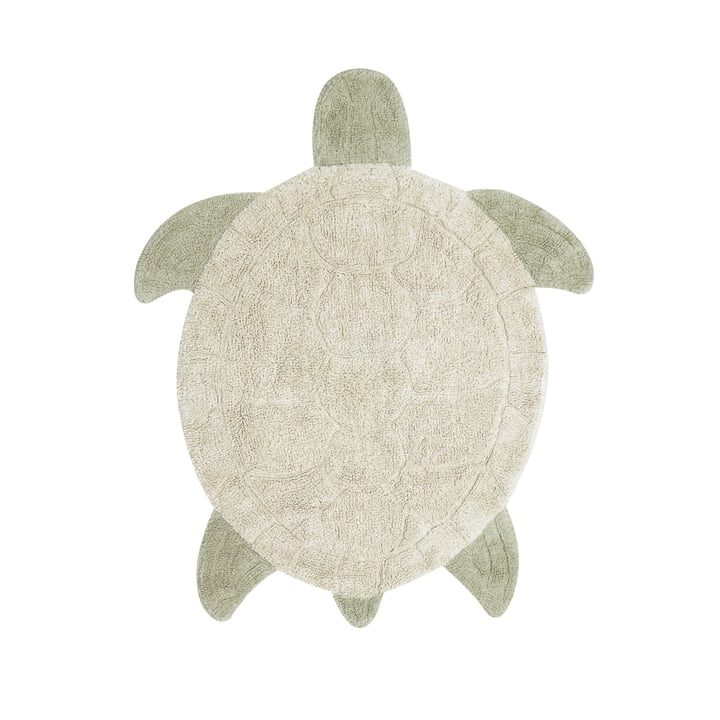 Sea Turtle Carpet from Lorena Canals in color natural / olive
