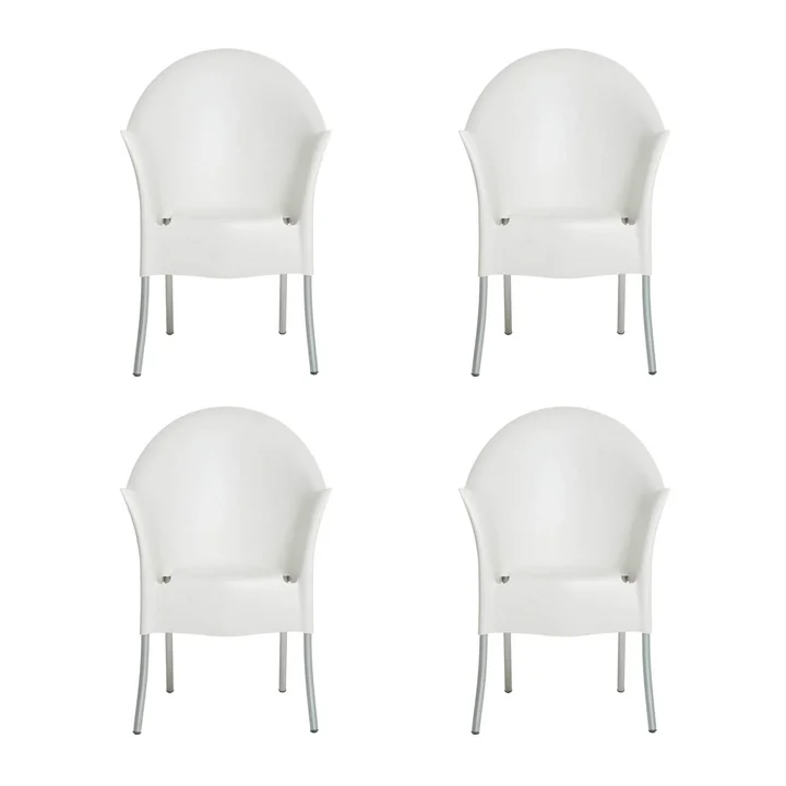 Driade - Lord Yo Garden armchair, white RAL 9016 (set of 4)