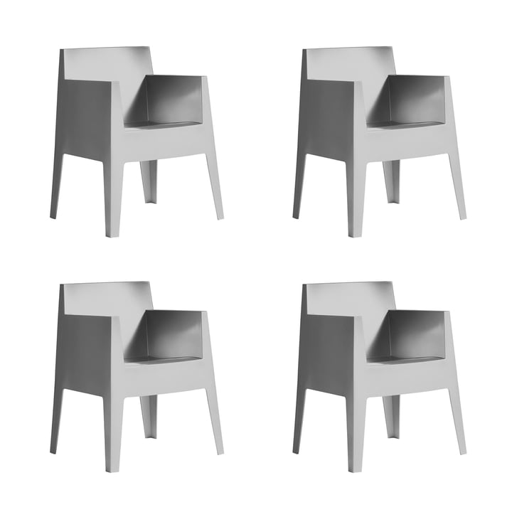 Driade - Toy Armchair Outdoor, light gray (set of 4)