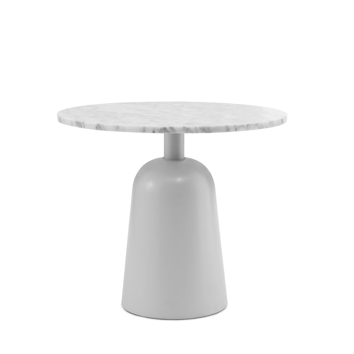 Normann Copenhagen - Turn Coffee table Ø 55 cm, marble / white